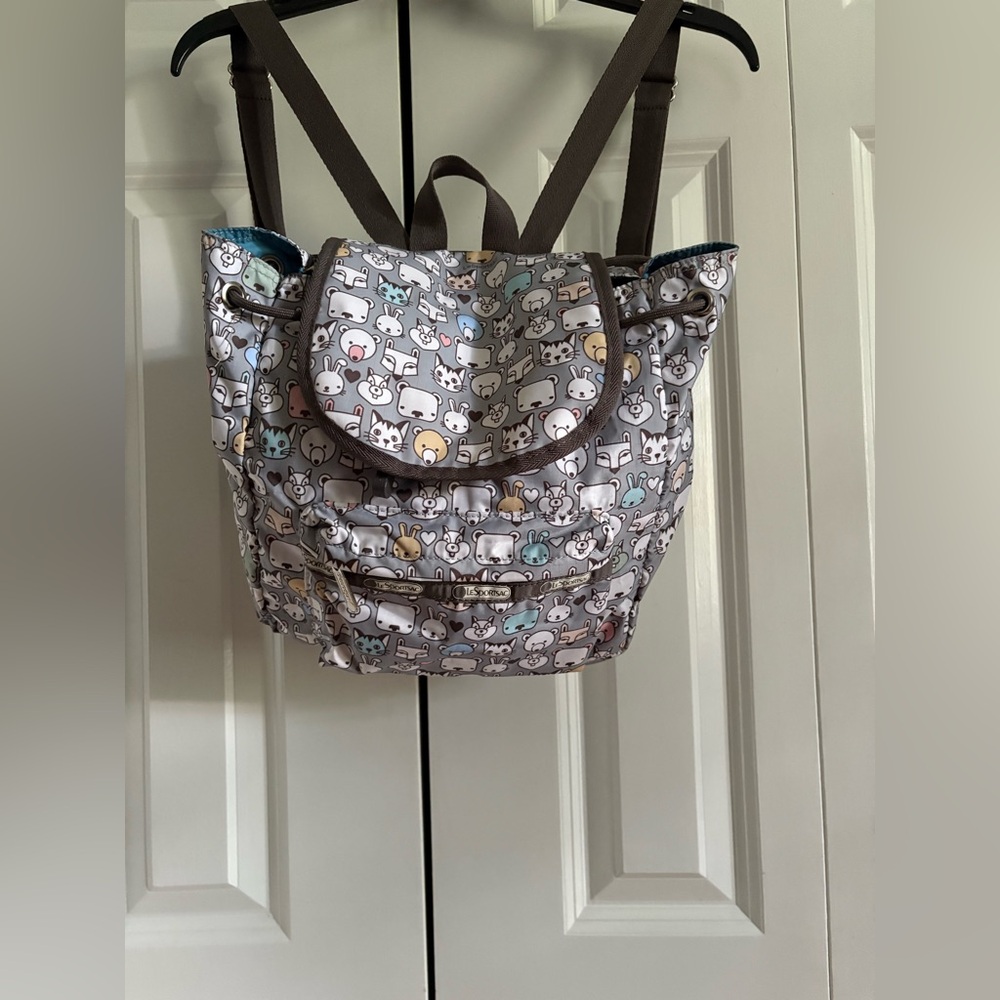Lesportsac Multicolor Animal Print Backpack